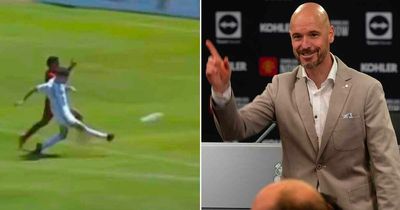 Man Utd's Alejandro Garnacho sends Erik Ten Hag clear message as new footage emerges