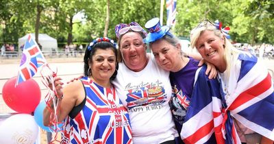 Royal fans pack The Mall and sleep in tents hoping to see Queen during Jubilee