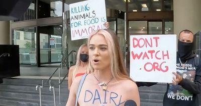 Vile death and rape threats sent to vegan activist known for her naked protests