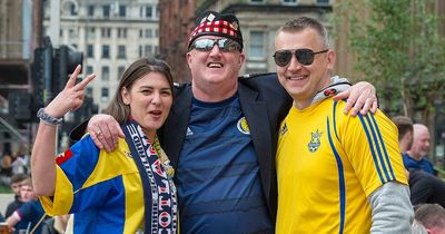 Scotland fans embrace Ukrainians in show of solidarity before being beaten in World Cup clash