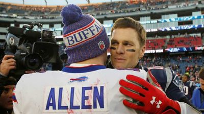 Josh Allen Trolls Tom Brady With Special Golf Ball for ‘The Match’