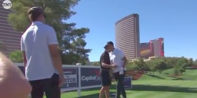 Tom Brady kicked off The Match and by dropping a loud F-bomb on the first tee