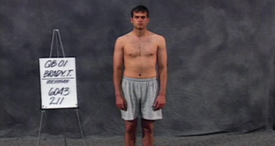 Josh Allen’s golf ball for ‘The Match’ features Tom Brady’s infamous NFL combine photo