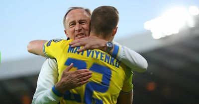 Ukraine manager Oleksandr Petrakov dedicates win over Scotland to 'men in trenches'