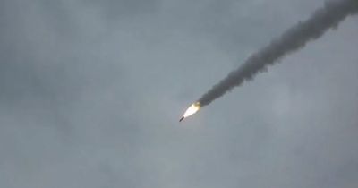 Russian missiles blast Ukrainian drones from sky in terrifying Kremlin footage
