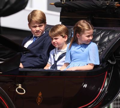 Jubilee celebrations begin as George, Charlotte and Louis join procession