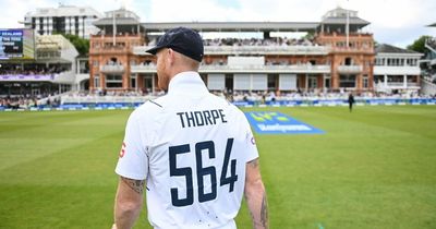 Ben Stokes wears Graham Thorpe shirt with England legend seriously ill in hospital