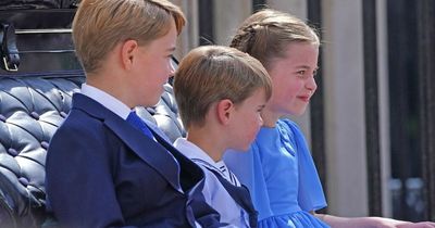 Prince Louis slapped down by sister Charlotte for bout of 'Olympic waving' in carriage