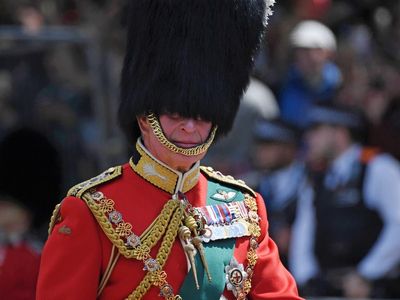 Trooping the Colour: Prince Charles receives salute for first time