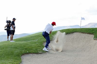 Tom Brady had a hilarious reaction to a total shank during The Match