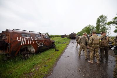 Asked about strikes on Russia, Ukraine says it's fighting "defensive war"