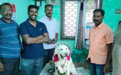 Sniffer dog retires after a decade of service in the Vellore police