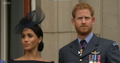 Prince Harry and Meghan spotted watching Queen's Jubilee celebrations