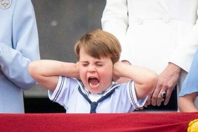 ‘Too loud!’: Prince Louis steals the show on Buckingham Palace balcony during flypast