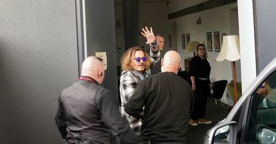 Johnny Depp arrives at the Sage Gateshead ahead of his guest appearance at Jeff Beck's show