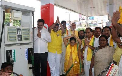 Andhra Pradesh: TDP demands reduction of VAT on fuel