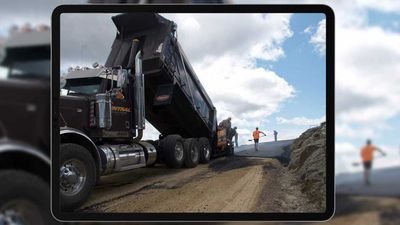 Trucks Went Five Miles In Reverse To Finish Paving Mt. Washington Road