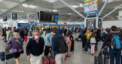 Holidaymakers queue for three hours at airport as just THREE workers check tickets