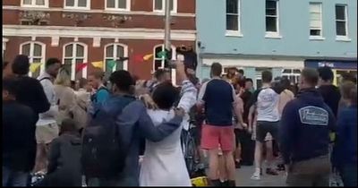 Bristol street 'rave' in the Centre so booming buildings 'shake'