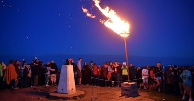 The scenes in Wales as crowds gathered to watch Jubilee beacons being lit around the country