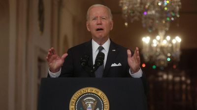 Joe Biden pleads for politicians to ban assault weapons and high-capacity magazines following Texas school shooting