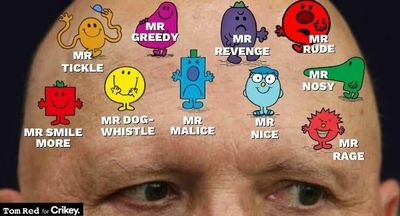 The many Mr Men of Peter Dutton: Mr Compassion, Mr Nice Guy… Mr He Who Must Not Be Named