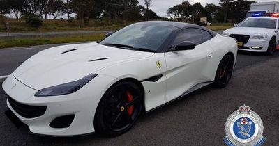 Police seize unregistered Ferrari clocked at 204km/h on Hume