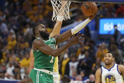 Boston Celtics ride late surge to 120-108 victory over the Golden State Warriors