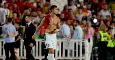 Cristiano Ronaldo swaps shirts with Manchester United target Pau Torres after Portugal vs Spain