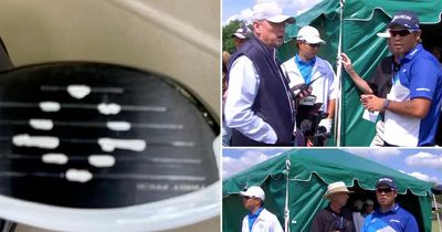 Moment Hideki Matsuyama is booted out of Memorial Tournament for illegal marking on club