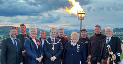 Beacon lit at Dumbarton Castle to mark Queen's Platinum Jubilee