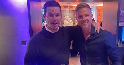 Mark Wahlberg says he 'wants to join Westlife' while posing with Nicky Byrne in Dublin