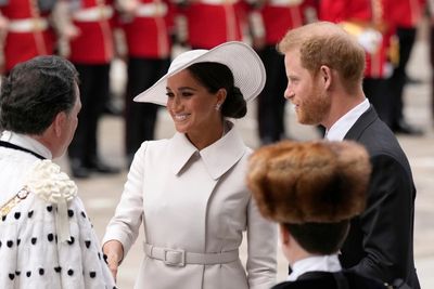 Platinum Jubilee: Prince Harry and Meghan Markle arrive at St Paul’s Cathedral for thanksgiving service