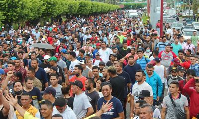 Up to 15,000 may join largest ever migrant caravan to walk through Mexico to US