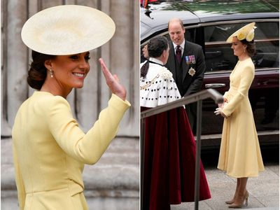 Duchess of Cambridge looks radiant in yellow Emilia Wickstead dress at St Paul’s thanksgiving service