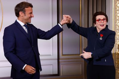 Billie Jean King receives France's Legion of Honor award