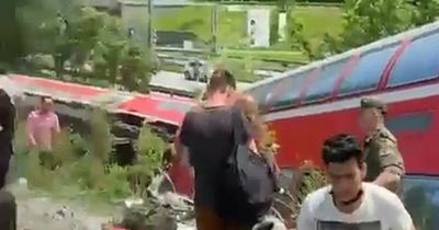 Germany train crash: Four dead and dozens injured as train derails near ski resort