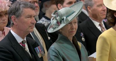 Aintree joke has Princess Anne raising her eyebrows during Jubilee service