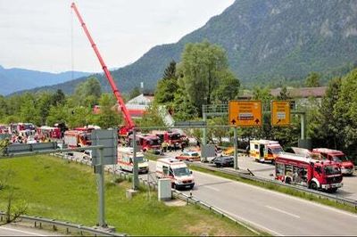 At least three dead as train derails in Alps in Germany