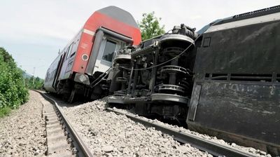 At least three dead as train derails near German resort