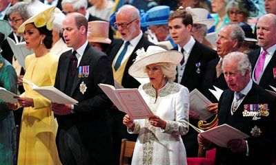 Tributes paid to absent Queen at jubilee service of thanksgiving