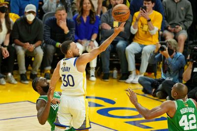 Warriors’ Steph Curry sets record for 3-pointers in a quarter in Game 1