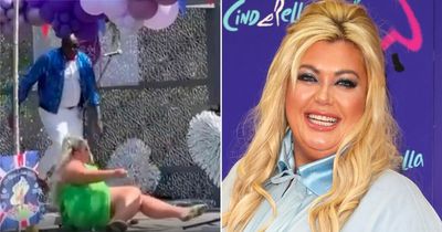 Gemma Collins dramatically falls on stage at her Jubilee bash 'in true GC style'