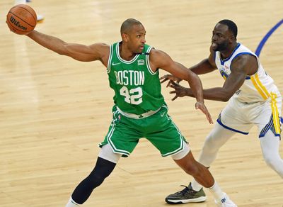 ‘Nobody deserves to be here more than him’: Marcus Smart, Jaylen Brown talk about Al Horford’s elite NBA Finals play