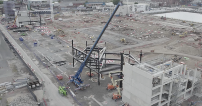 Bramley-Moore Dock progress continues as Everton's new stadium starts to take shape