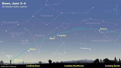 Grab your binoculars: 5 planets are lined up nicely for you to see at dawn this month