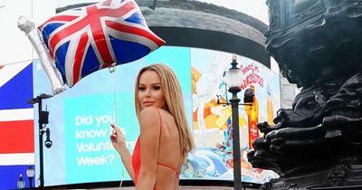 BGT's Amanda Holden dons wild Union Jack flag gown to celebrate Platinum Jubilee