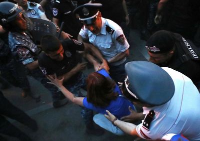 Armenia police clash with protesters in Yerevan, 50 people hospitalised - agencies