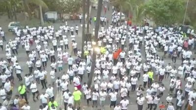 Mumbai: Citizens come out in large numbers for Powai Marathon