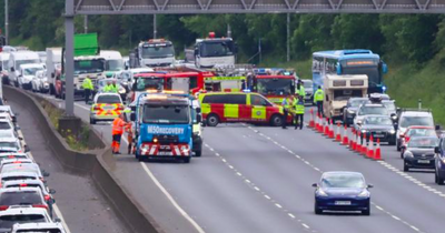 M50 crash: Two biker pals died in 'freak accident' after colliding before being hit by truck on the ground